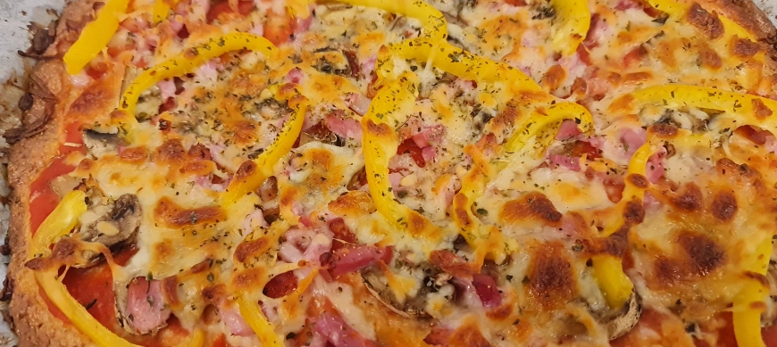 MASA DE PIZZA SIN GLUTEN (apta para dieta keto)