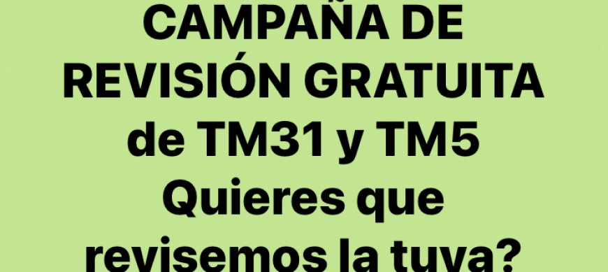 Revisamos tu TM31 y tu TM5