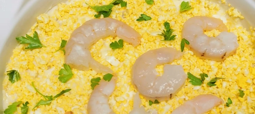 Ensaladilla de gambas con Thermomix
