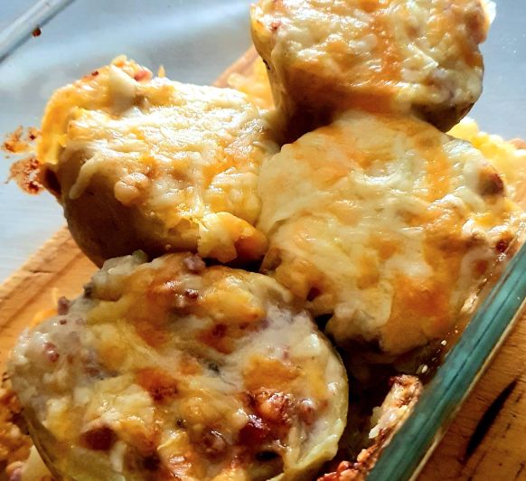 Patatas rellenas de jamón y gambas con Thermomix® , Sevilla, Dos Hermanas